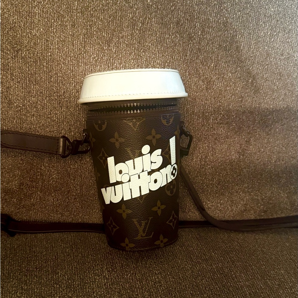 SOLD***Louis Vuitton Monogram Coffee Cup Crossbody Bag